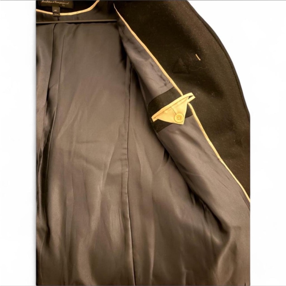 J.Crew Melton Wool Black Duffle Toggle Coat Size 4 - Picture 2 of 7